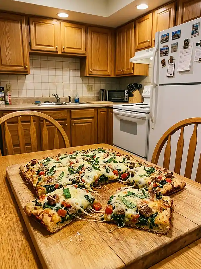 Italian Spinach Pizza 4 Crispy Gluten-Free Italian Pizza with Spinach