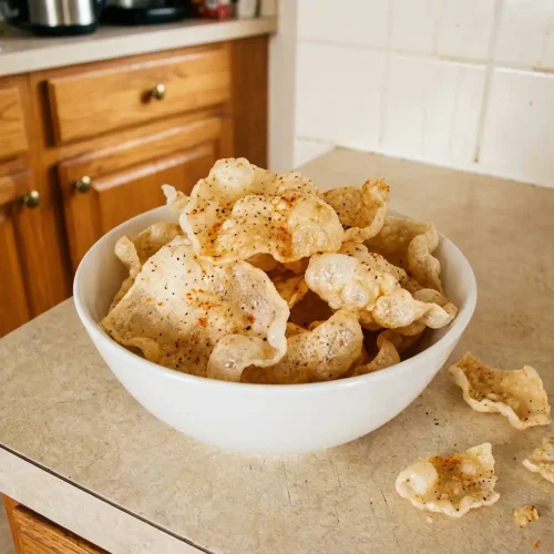 Crispy Puffed Rice Paper Chips 5 Crispy Puffed Rice Paper Chips