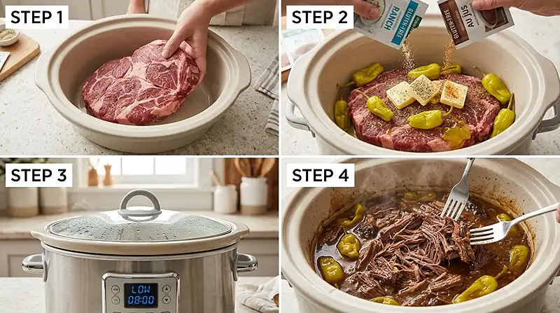 Crock Pot Gluten-Free Mississippi Pot Roast Recipe