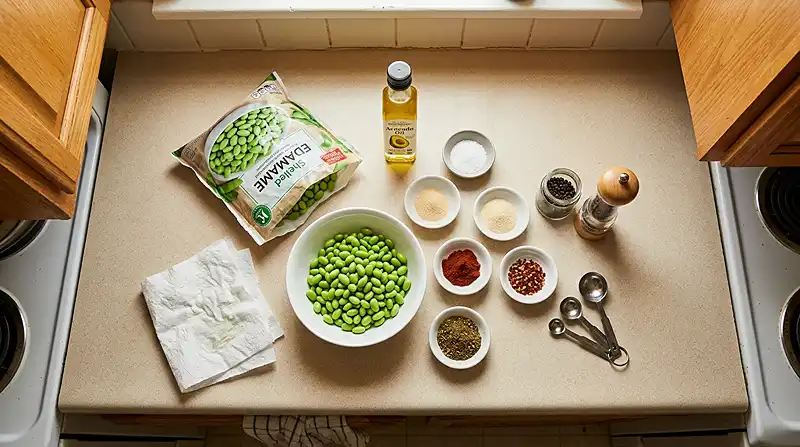 Air-Fryer Crispy Edamame 2 Frozen edamame recipe