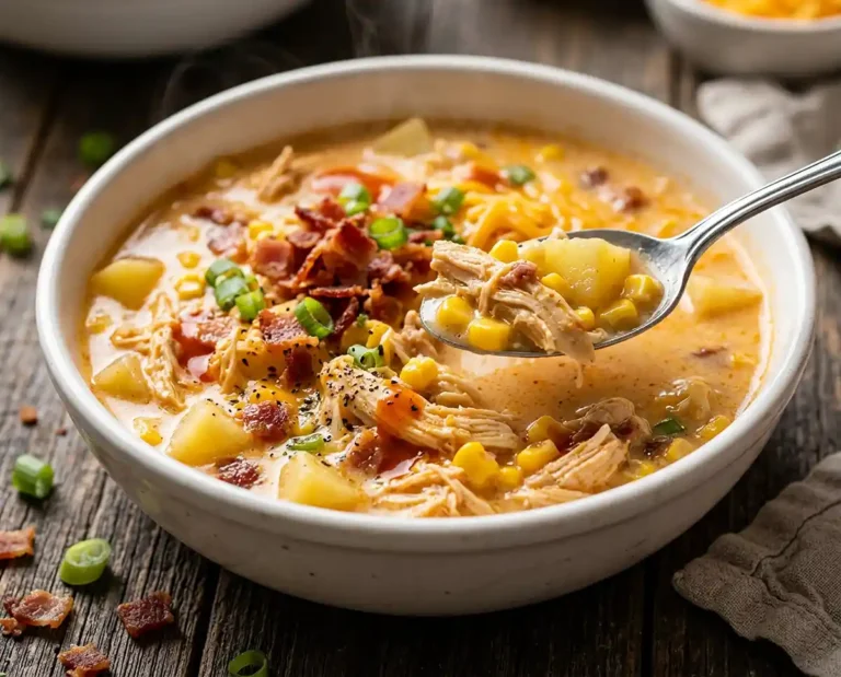 Gluten-Free Buffalo Chicken Corn Chowder