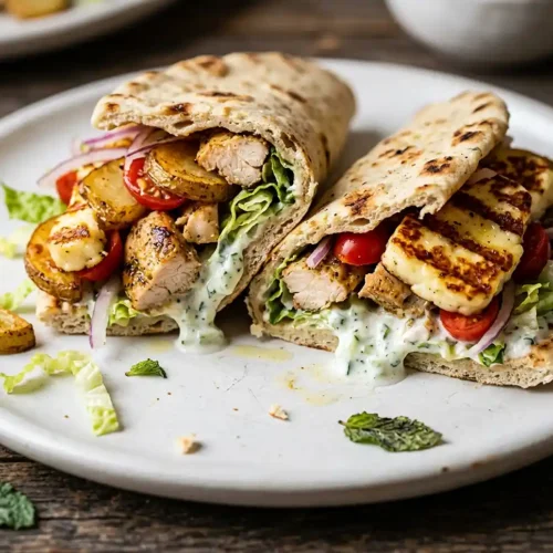 Gluten-Free Chicken Halloumi Gyros Recipe 5 Gluten-Free chicken halloumi gyros