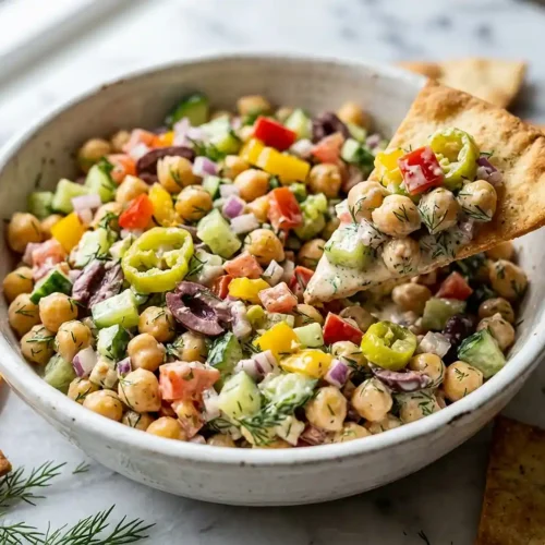 Gluten-Free Chickpea Scoopable Salad 5 Gluten-Free chickpea scoopable salad