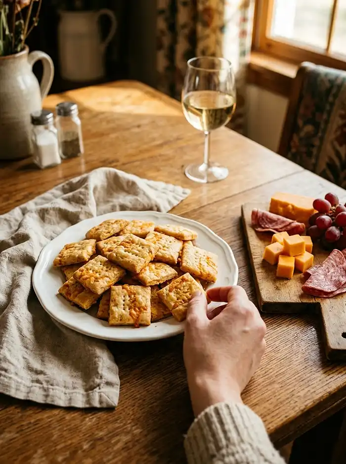 Simple Mills Farmhouse Cheddar Crackers 4 Homemade cheese