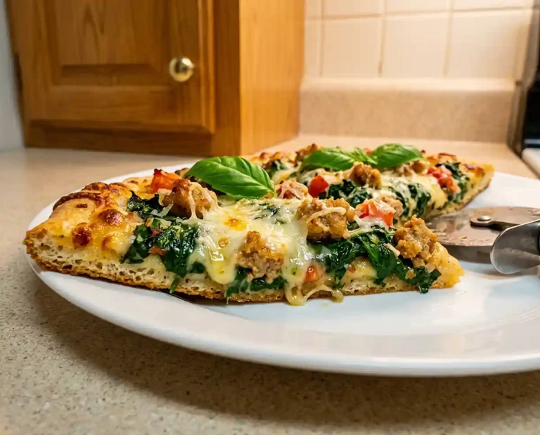 Italian Spinach Pizza