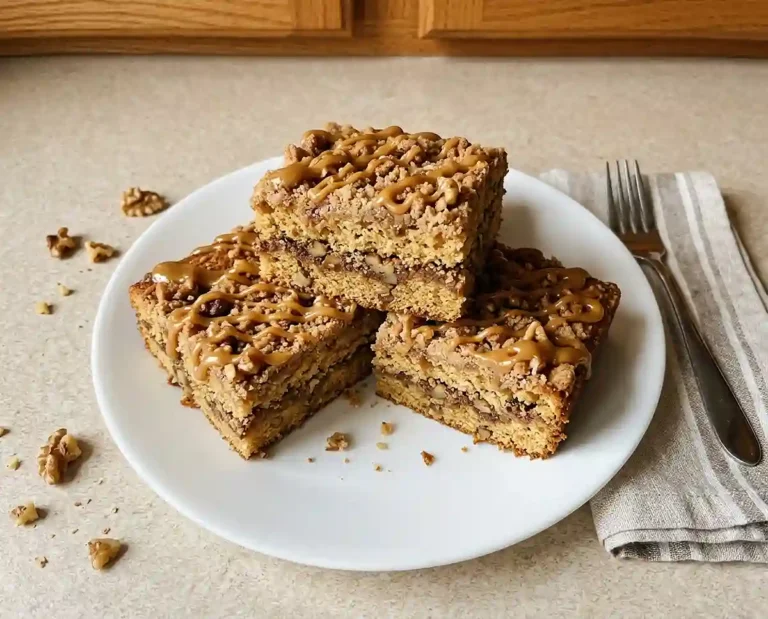 Maple Walnut Coffee Cake Bars