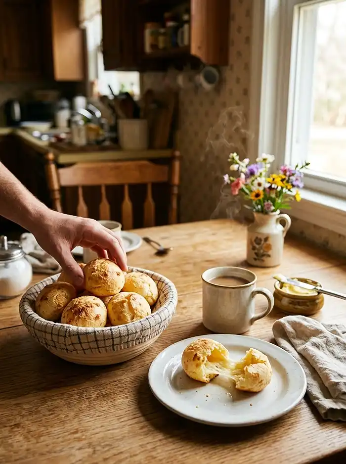 Brazilian Cheese Bread (Pão de Queijo) 4 Pão de Queijo