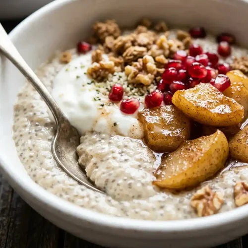 Pomegranate Pear Breakfast Chia Bowls 5 Pomegranate Pear Breakfast Chia Bowls