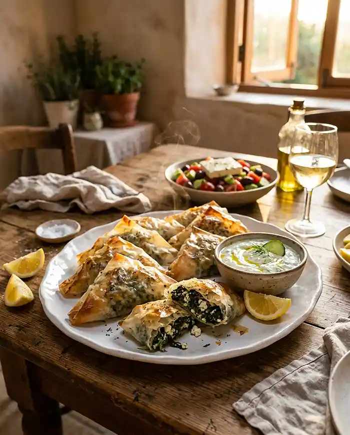 Gluten-Free Spanakopita Rice Paper Recipe 4 Spanakopita Rice