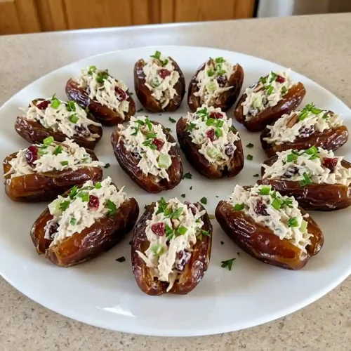Stuffed Dates with Cranberry Chicken Salad 5 Stuffed Dates with Cranberry Chicken Salad
