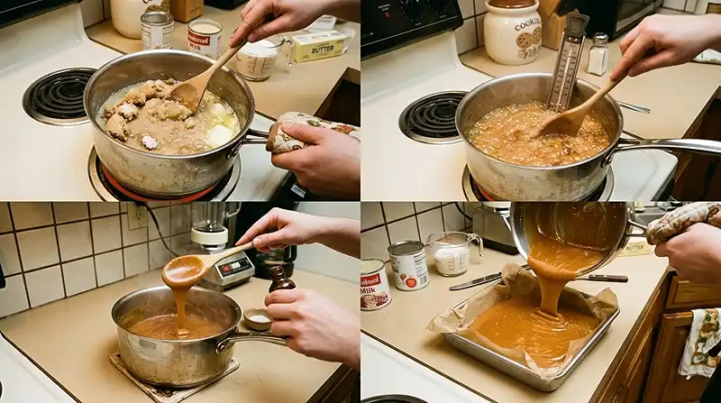 Vintage Homemade Caramel Candy from Scratch