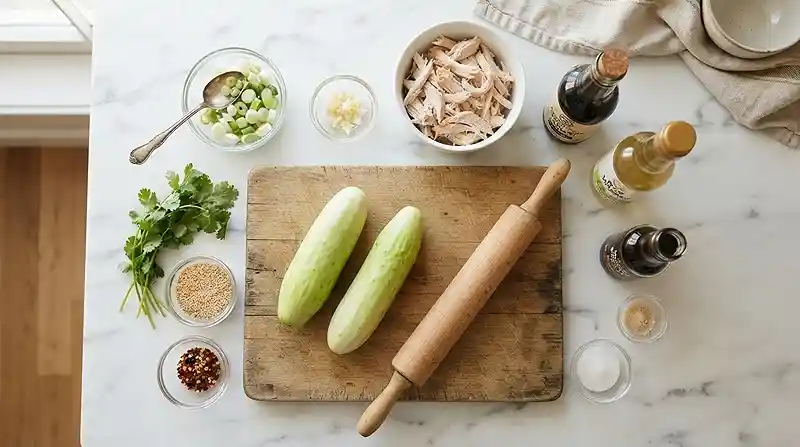 Gluten-Free Logan Whole Cucumber Salad 2 Viral Logan Cucumber Salad Recipe