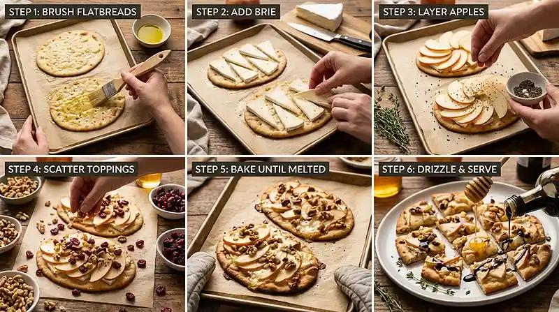Gluten-Free Apple Brie Flatbread Bites 3 apple cinnamon fall recipe
