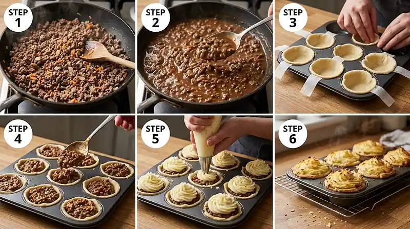 Gluten-Free Mini Cottage Pies 3 cottage pies