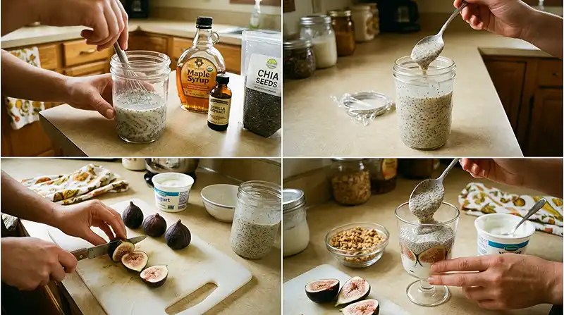 Gluten-Free Vanilla Fig Chia Parfaits 3 dairy free chia breakfast