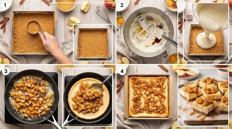 Apple Pie Cheesecake Bars 3 easy dessert bars