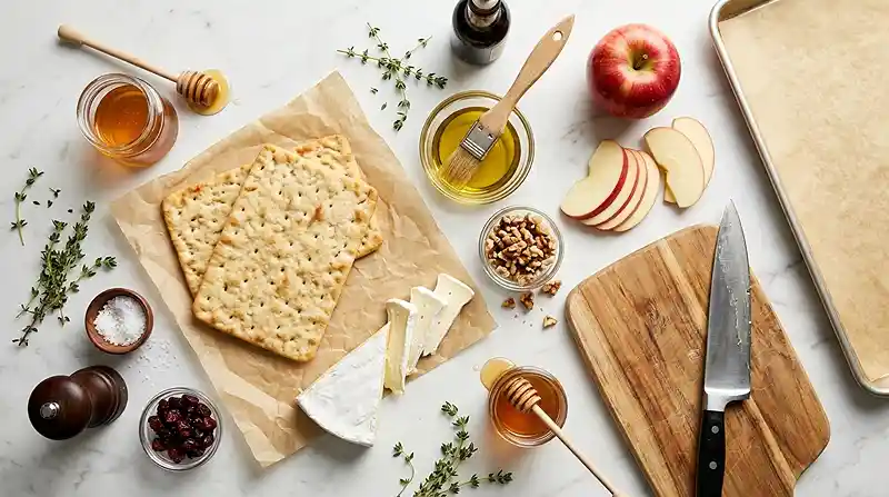 Gluten-Free Apple Brie Flatbread Bites 2 easy finger food