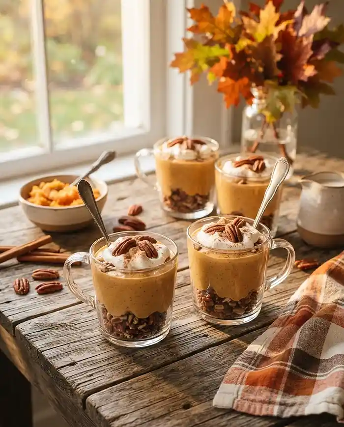 Gluten-Free Sweet Potato Pie Smoothie Cups 4 fall meal prep breakfast