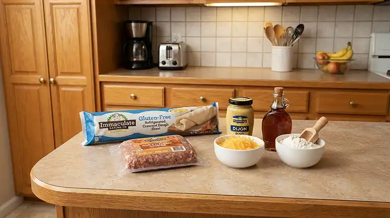 Maple Dijon Sausage Pinwheels 2 gluten free maple dijon sausage pinwheels