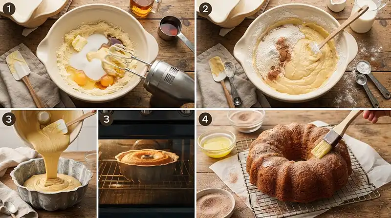 Maple Cinnamon Sugar Donut Cake 3 maple fall baking recipe
