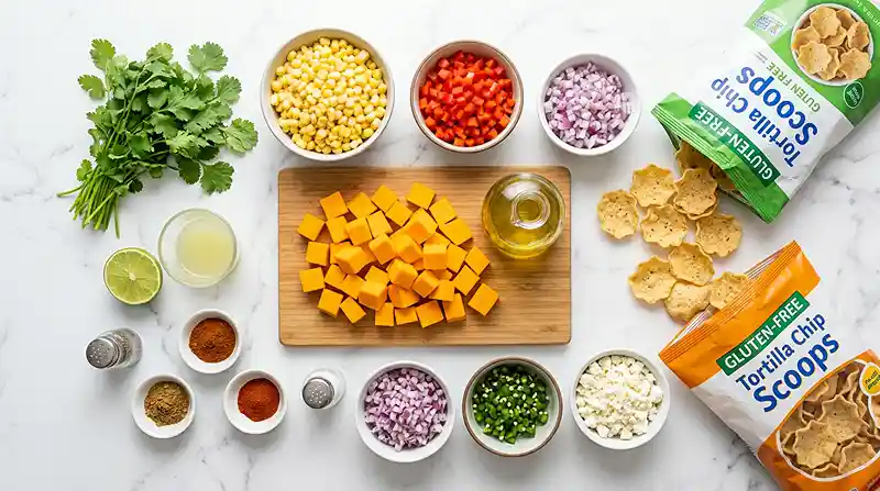 Gluten-Free Roasted Pumpkin Corn Salsa Cups 2 party snack cups