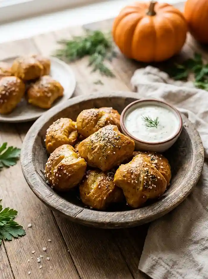 Pumpkin Ranch Pretzel Bites 4 pumpkin spice fall recipe