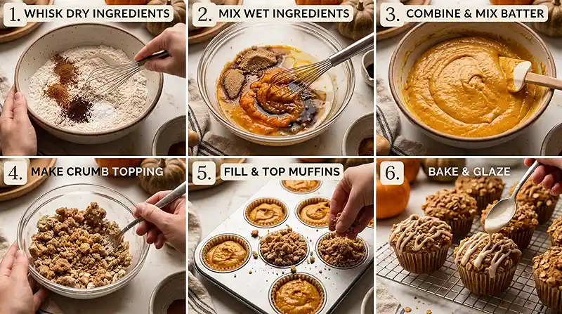 Gluten-Free Pumpkin Espresso Crumb Muffins 3 pumpkin spice fall recipe