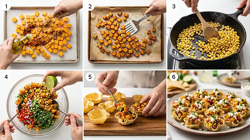Gluten-Free Roasted Pumpkin Corn Salsa Cups 3 pumpkin spice fall recipe