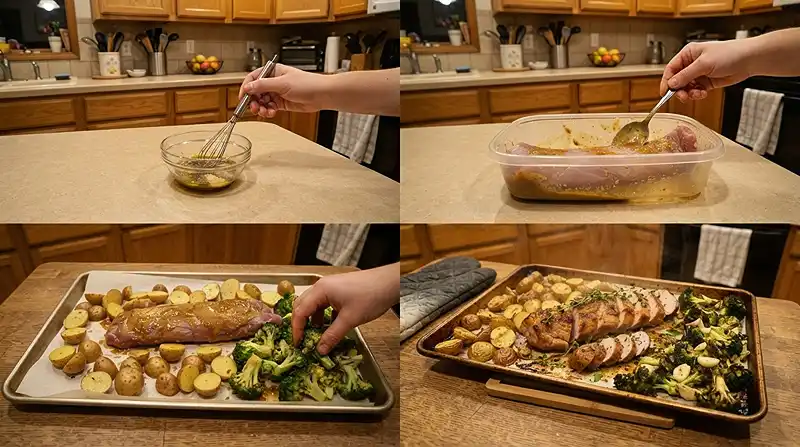 sheet pan family dinner